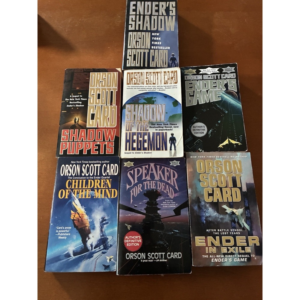 Lot - 7 Orson Scott Card Paperback Books Speaker Ender Shadow